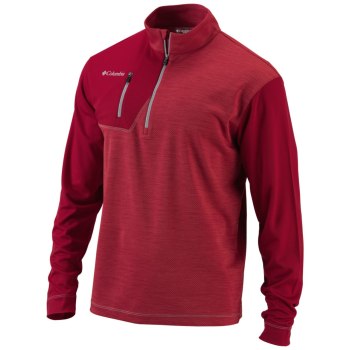 Columbia Muške Puloveri - Omni-Heat Regulation 1/4 Zip Crvene | RDXO-65094